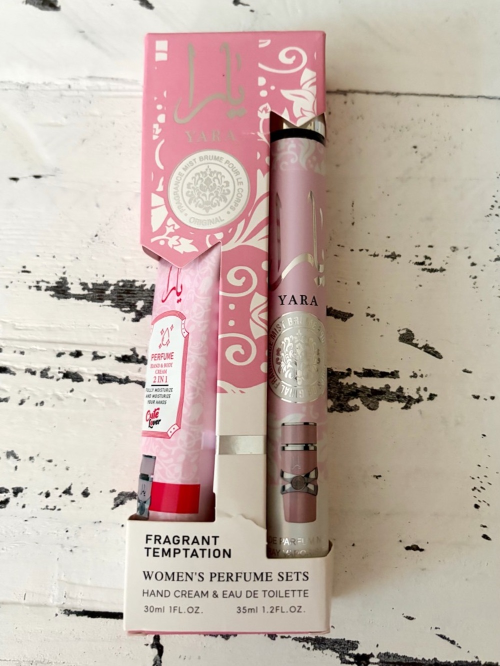 Yara Pink Women's Fragrant Temptation Perfume Set - Hand Cream & Eau de Toilette